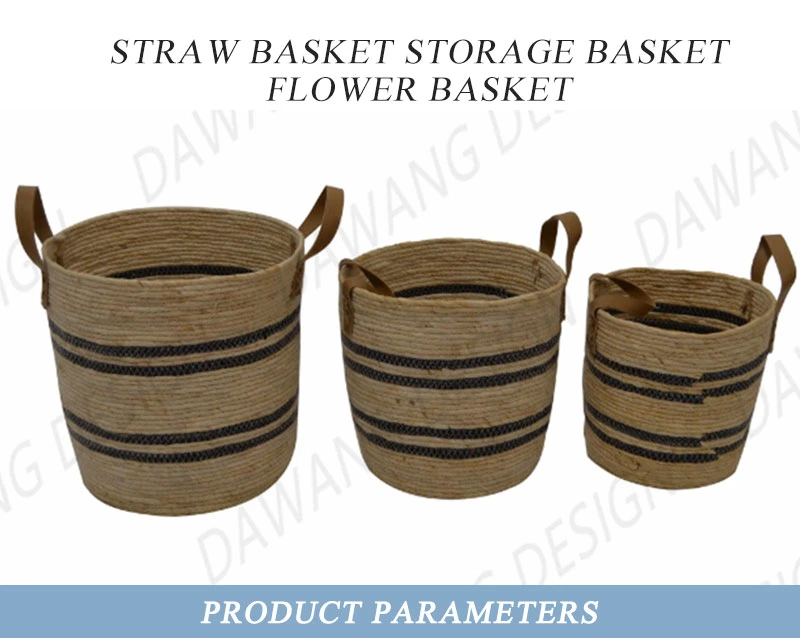 New Popular Modern Seagrass Wicker Flower Pot Plant Decorative Storage Basket